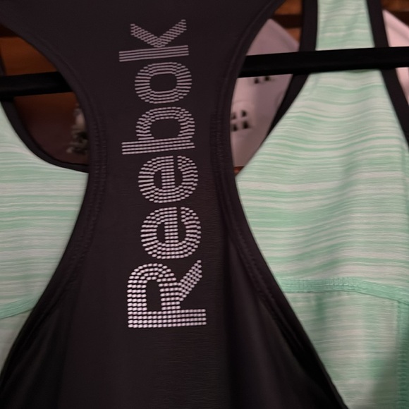 REEBOK Mint Green/Black Marbled Pullover Racerback Tank Top, Sz Small, EUC. - Picture 10 of 10